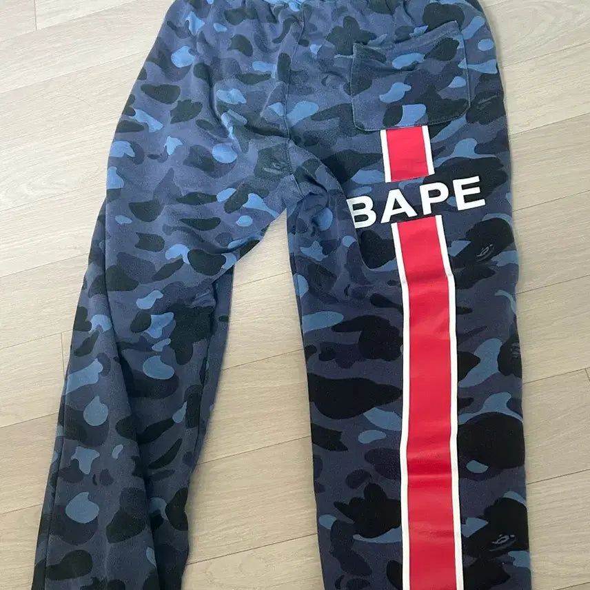[BUNJANG] BAPE PSG Camo Jogger Pants Navy / 베이프 PSG 카모 조거 팬츠 네이비