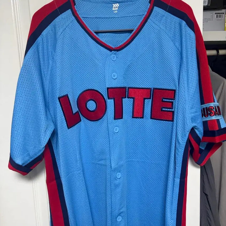 [BUNJANG] Lotte Champions Blue Replica Yoon Dong-hee Jersey (Size 120) / 롯데 챔피언 파랑 레플리카 윤동희 120