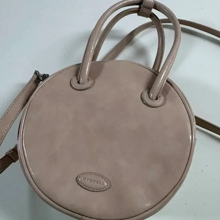 [BUNJANG] Mychael Round Crossbody Bag Pink / 마이쉘 라운드 크로스백 핑크