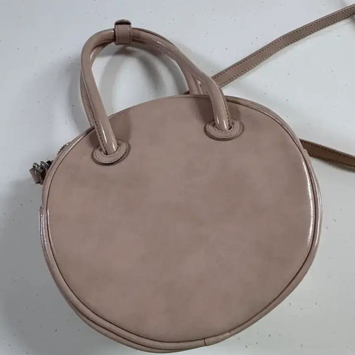 [BUNJANG] Mychael Round Crossbody Bag Pink / 마이쉘 라운드 크로스백 핑크