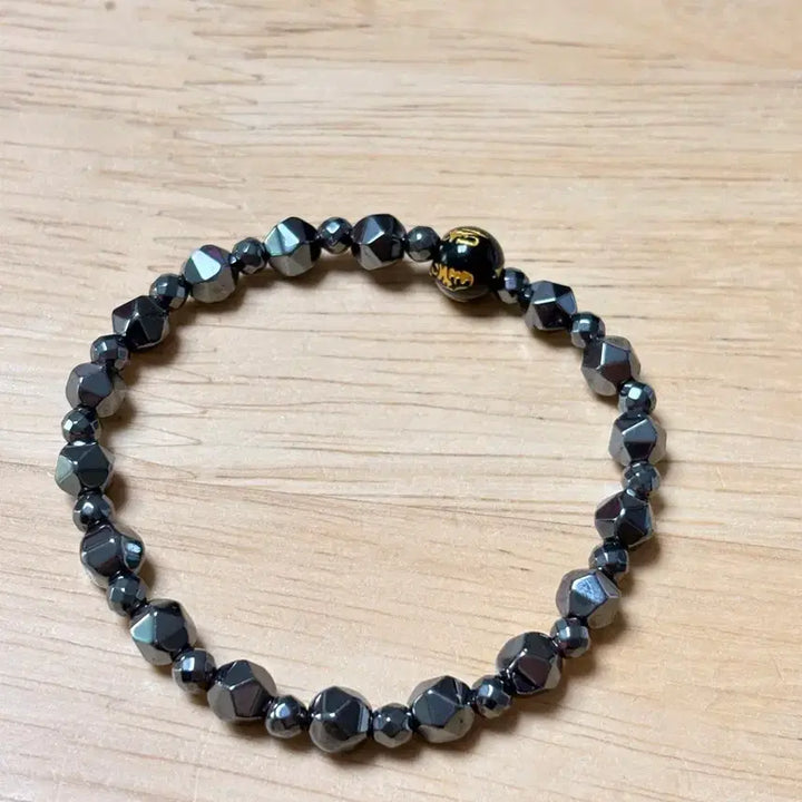 [BUNJANG] Natural Black Agate Fashion Bracelet / 천연석 흑옥 패션 팔찌