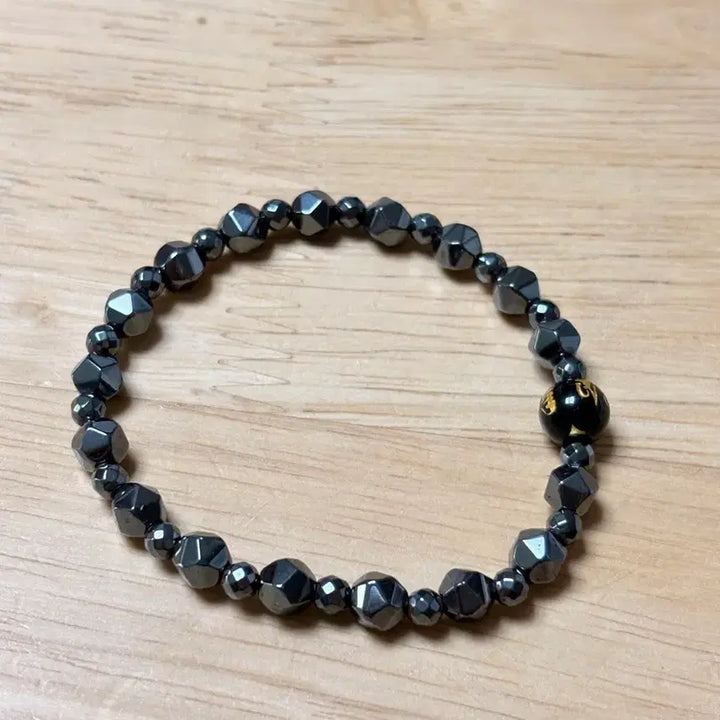 [BUNJANG] Natural Black Agate Fashion Bracelet / 천연석 흑옥 패션 팔찌