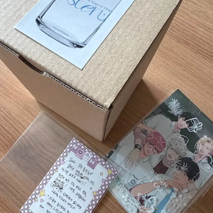 [BUNJANG] Pleiades Aniplex Noah Special Edition Postcard Glass Cup Big Photocard / 플레이브 애니플러스 노아 특전 손편지 유리컵 빅포카