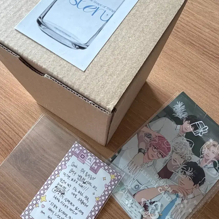 [BUNJANG] Pleiades Aniplex Noah Special Edition Postcard Glass Cup Big Photocard / 플레이브 애니플러스 노아 특전 손편지 유리컵 빅포카