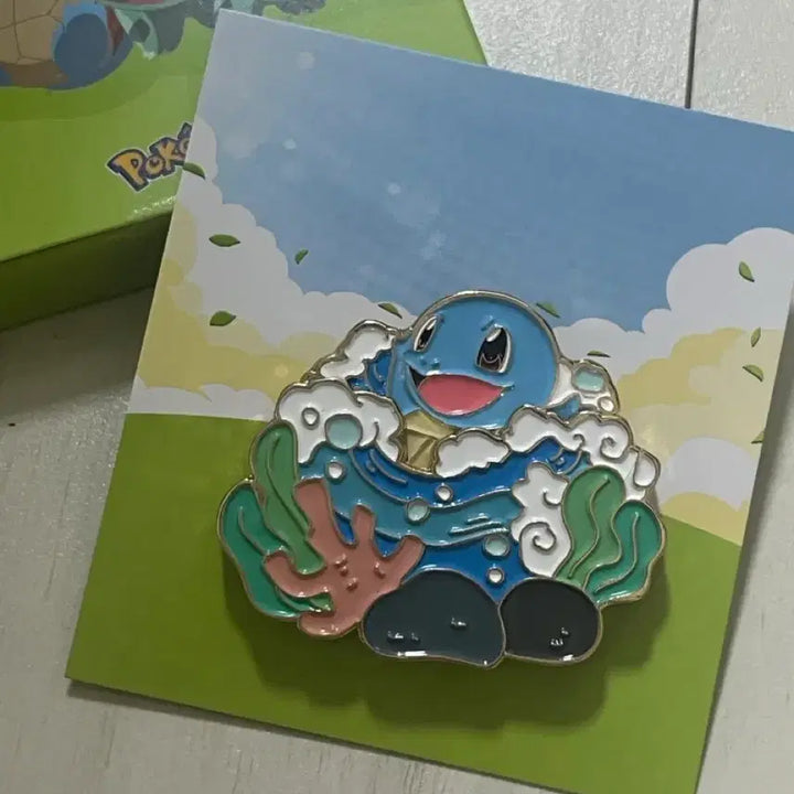 [BUNJANG] Pokemon x Isaac Toast Collaboration Squirtle Badge / 포켓몬스터 이삭토스트 콜라보 뱃지 꼬부기