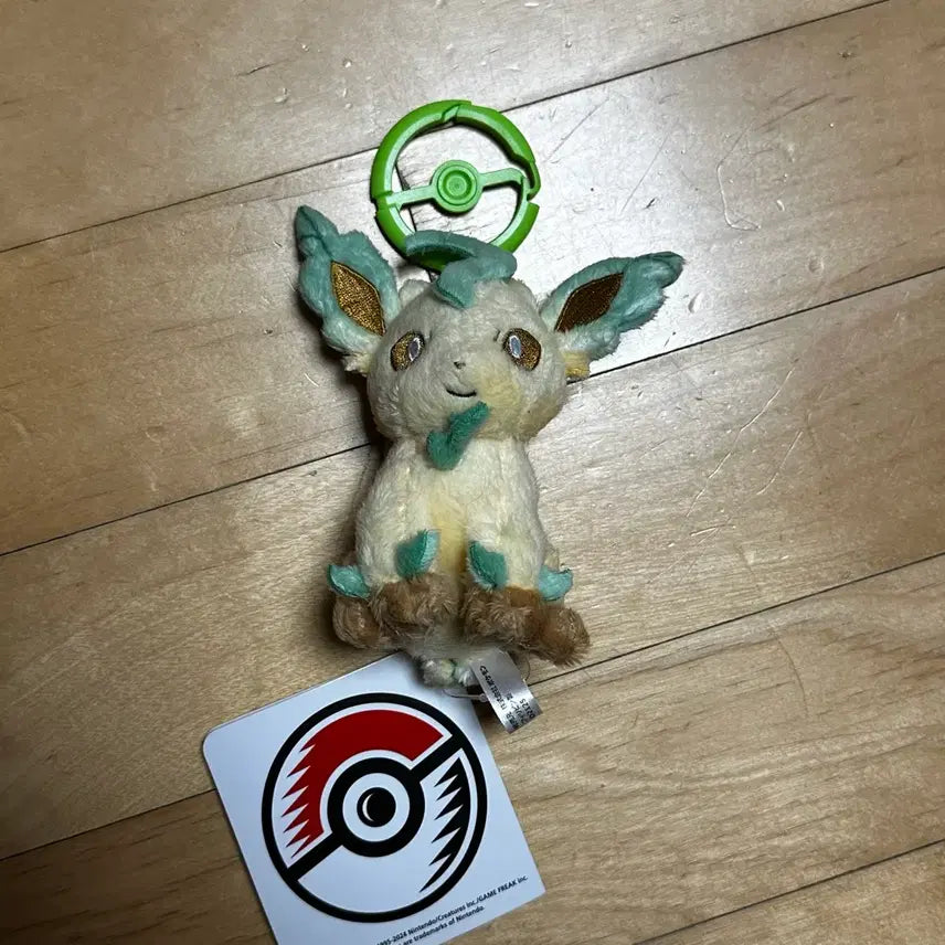 [BUNJANG] Pokemon Leafeon Carabiner Mascot Keychain / 포켓몬 리피아 카라비너 마스코트