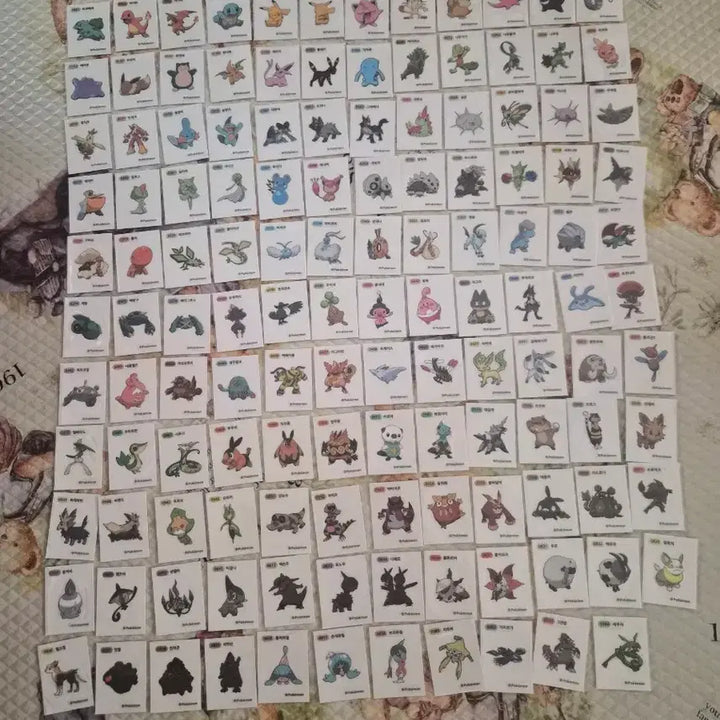 [BUNJANG] Pokemon Sticke Collection Set (131 of 139) / 포켓몬 띠부씰 시즌1 139종중 131종 일괄판매합니다