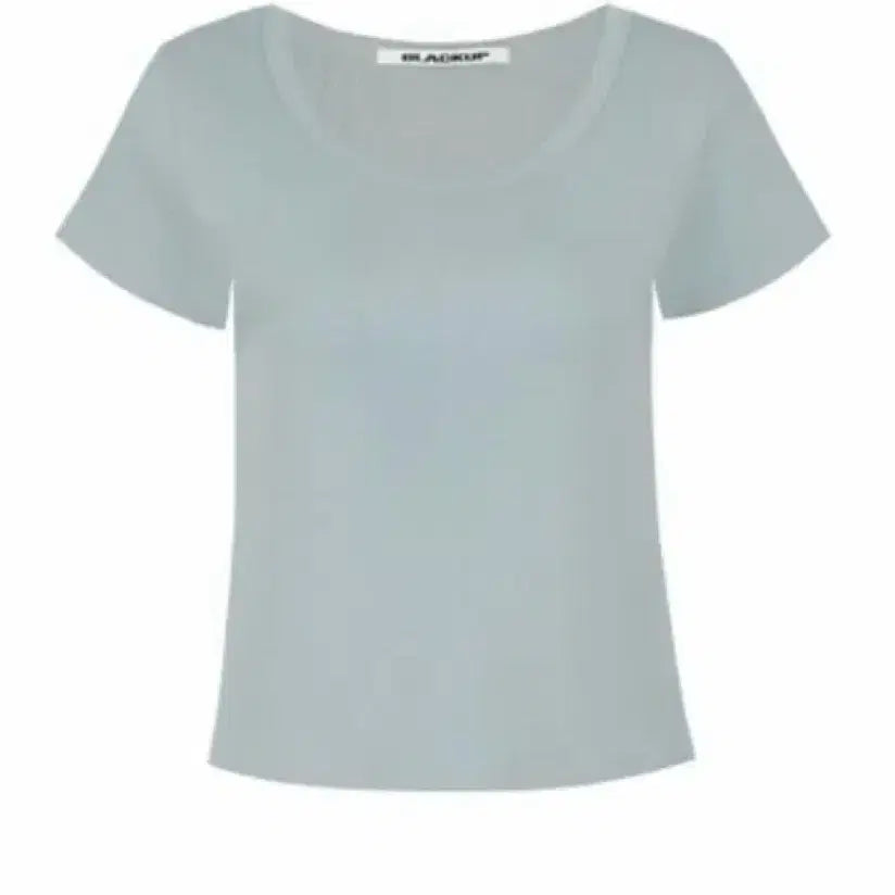 [BUNJANG] Black Up V-Basic Standard U-Neck Short Sleeve T-Shirt Soft Blue M / 블랙업 비베이직 스탠다드 유넥 반팔 소프트블루 M