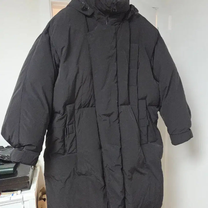 [SOLD OUT] 송지오옴므 코쿤 벌룬핏 롱패딩 블랙 48