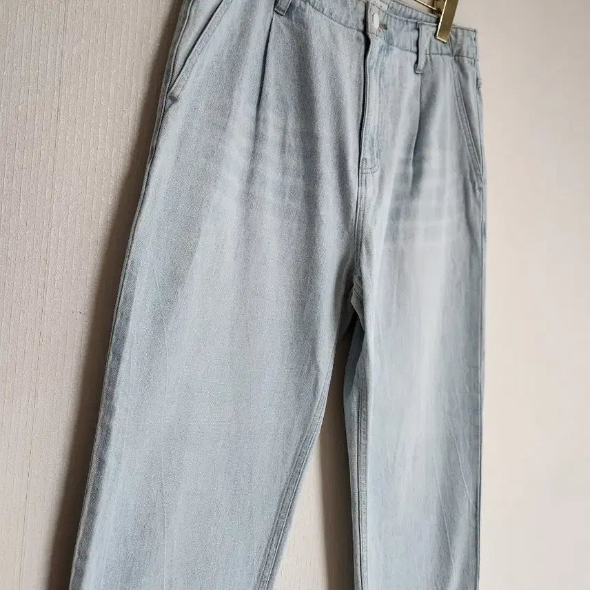 [BUNJANG] Thursday Island 2020 Pinched Denim Wide Baggy Pants (Size 29) / 써스데이아일랜드2020핀턱 데님 와이드 배기팬츠29