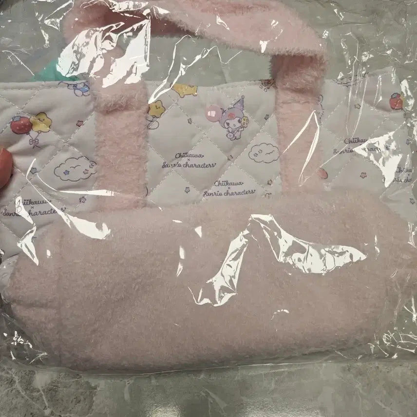 [BUNJANG] Chiikawa x Miniso Quilted Tote Bag Pink Sealed / 치이카와 미니소 퀼팅 토트백 핑크 미개봉