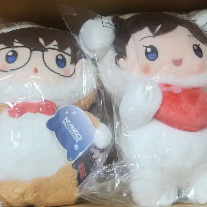 [BUNJANG] Detective Conan Conan &amp; Ran Plush Toy Set / 명탐정코난 코난,미란 봉제인형