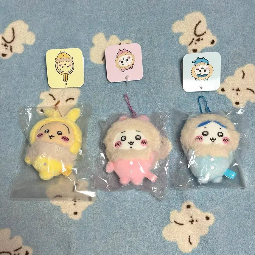 [BUNJANG] Chiikawa Padded Mascot 3 Types / 치이카와 털 패딩 마스코트 3종