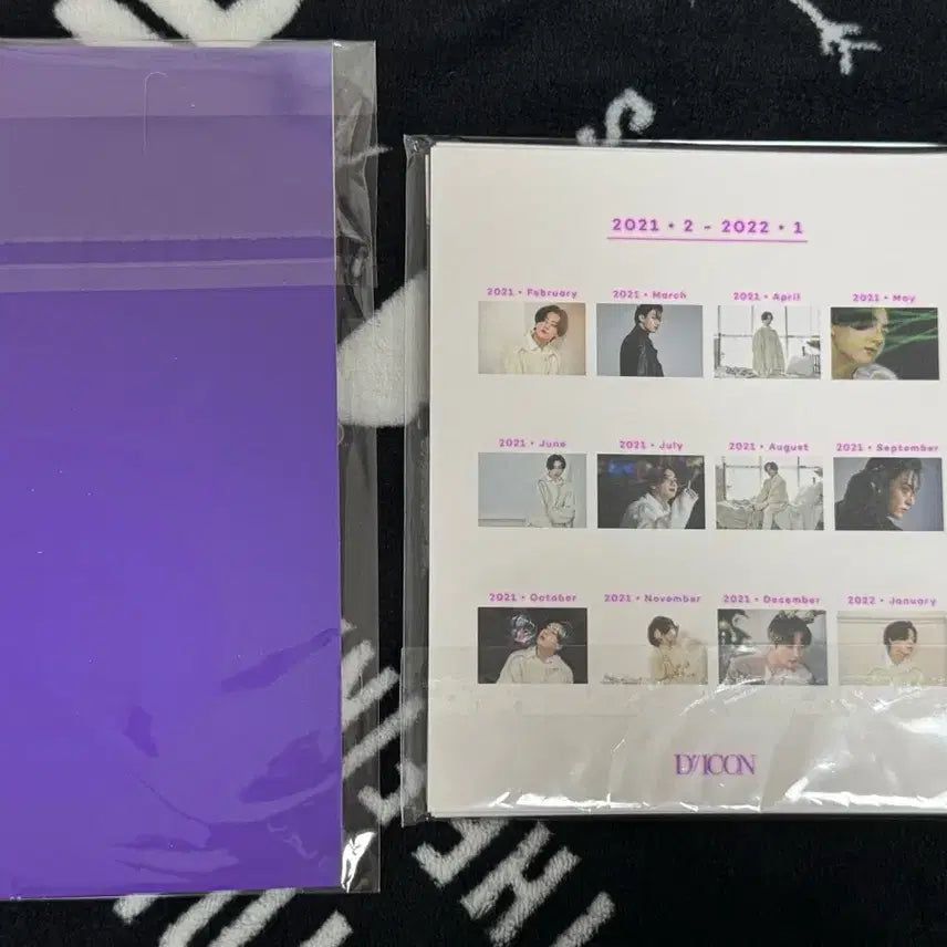 [BUNJANG] BTS Jungkook Dicon Acrylic Keyring Set + Card Calendar + Popup Photocard / 방탄소년단 정국 디아이콘 아크릴 키링 세트+카드캘린더+팝업사진