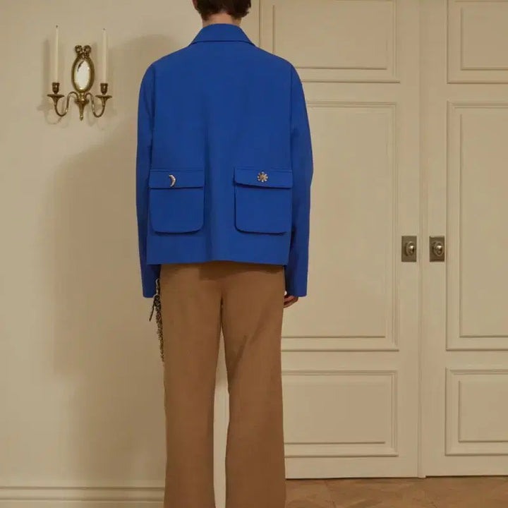 [BUNJANG] STU Multi Pocket Jacket Blue M / stu 멀티 포켓 자켓 블루 M