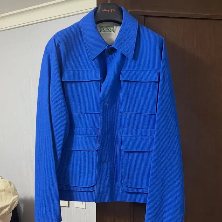 [BUNJANG] STU Multi Pocket Jacket Blue M / stu 멀티 포켓 자켓 블루 M