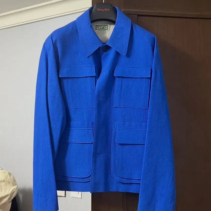 [BUNJANG] STU Multi Pocket Jacket Blue M / stu 멀티 포켓 자켓 블루 M