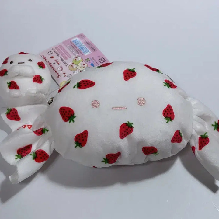 [BUNJANG] San-X Sumikko Gurashi Strawberry Milk Candy Pouch &amp; Tenori Doll / 산엑스 스미코구라시 사쿠마 딸기 밀크캔디 파우치&amp;테노리 인형