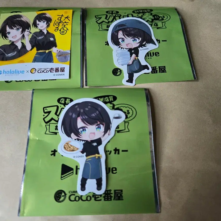 [BUNJANG] Hololive CoCo Ichibanya Collaboration Ozora Subaru 3-Piece Sticker Set / 홀로라이브 코코이치 콜라보 특전 오오조라 스바루 3종