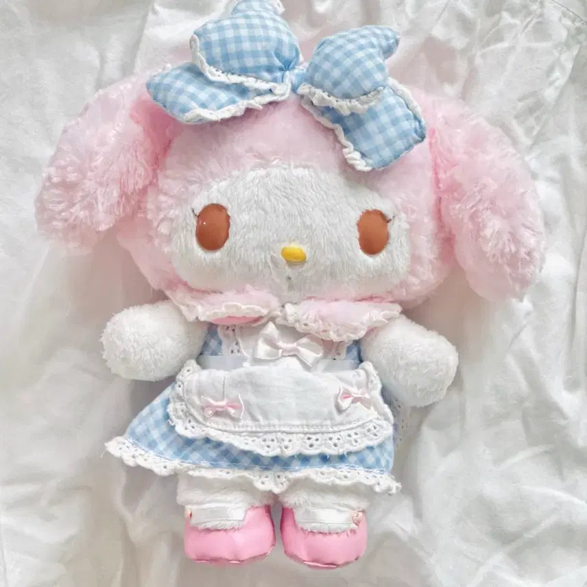 [BUNJANG] Sanrio My Melody Omekashi Blue Medium Size Plush / 산리오 마이멜로디 오메카시 블루 중형 사이즈