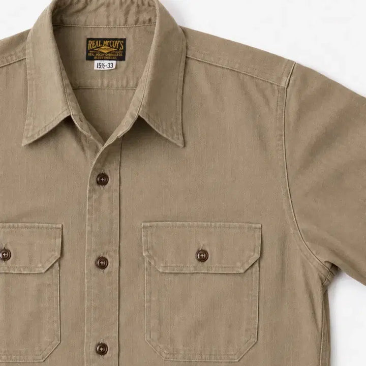[SOLD OUT] The Real Mccoys 해링본 워크 셔츠
