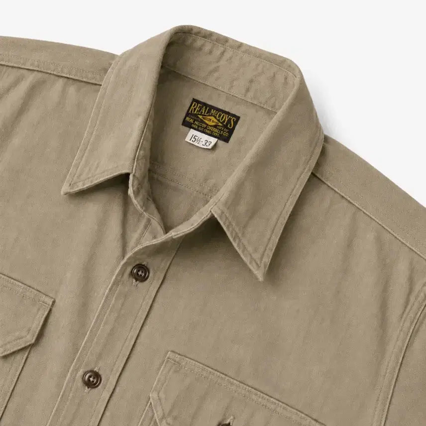 [SOLD OUT] The Real Mccoys 해링본 워크 셔츠