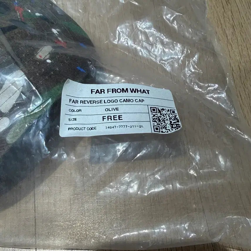 [SOLD OUT] [OS] 파프롬왓 FAR REVERSE LOGO CAMO CAP
