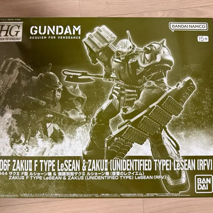 [BUNJANG] HG Zaku II Type F Rion Custom &amp; Unidentified Type Model Kit / HG 자쿠 II F형 르숀 전용기 &amp; 무식별형