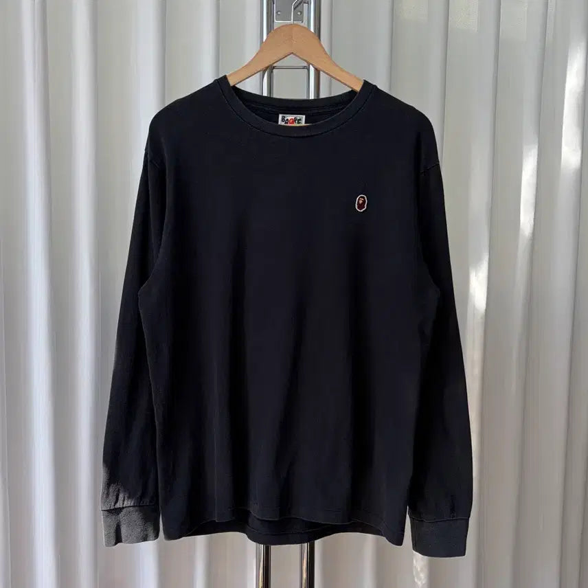 [BUNJANG] BAPE One Point Long Sleeve T-shirt / [L]베이프 원 포인트 롱 슬리브