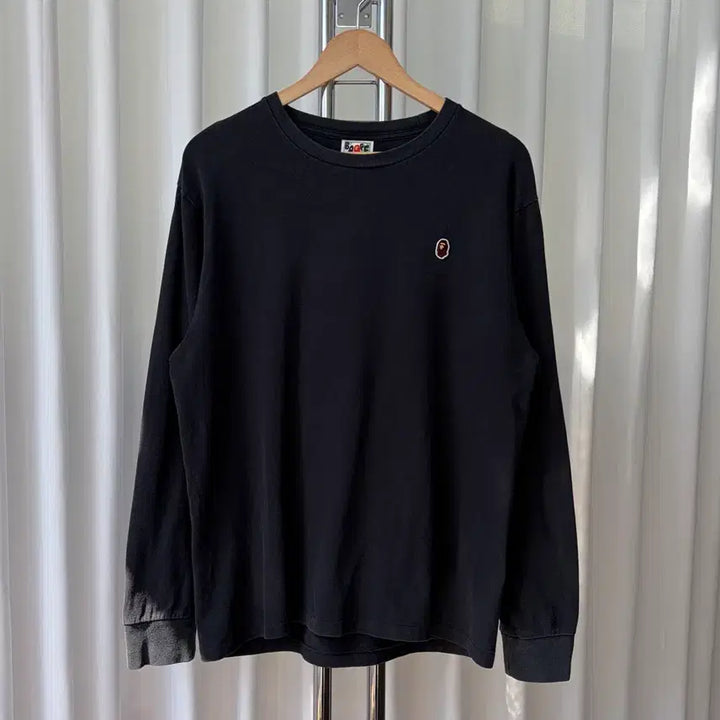 [BUNJANG] BAPE One Point Long Sleeve T-shirt / [L]베이프 원 포인트 롱 슬리브
