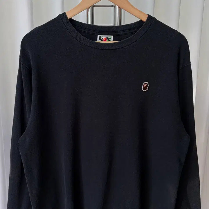 [BUNJANG] BAPE One Point Long Sleeve T-shirt / [L]베이프 원 포인트 롱 슬리브