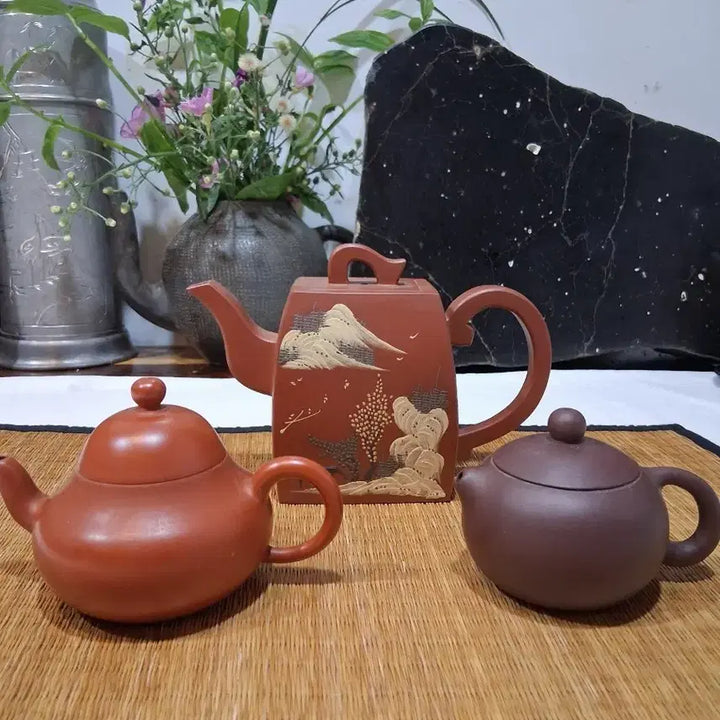 [BUNJANG] Set of 3 Zisha Teapots / 90년대구입 자사호 2점외 총 3점일괄