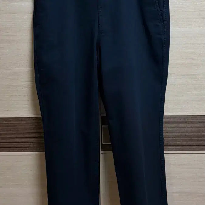 [BUNJANG] Muji (MUJI) Bean Notch Officer Chino Pants Dark Navy Regular Fit Size 33 / (새상품급)무인양품 빈노치 오피서 치노 다크 네이비 33 레귤러핏