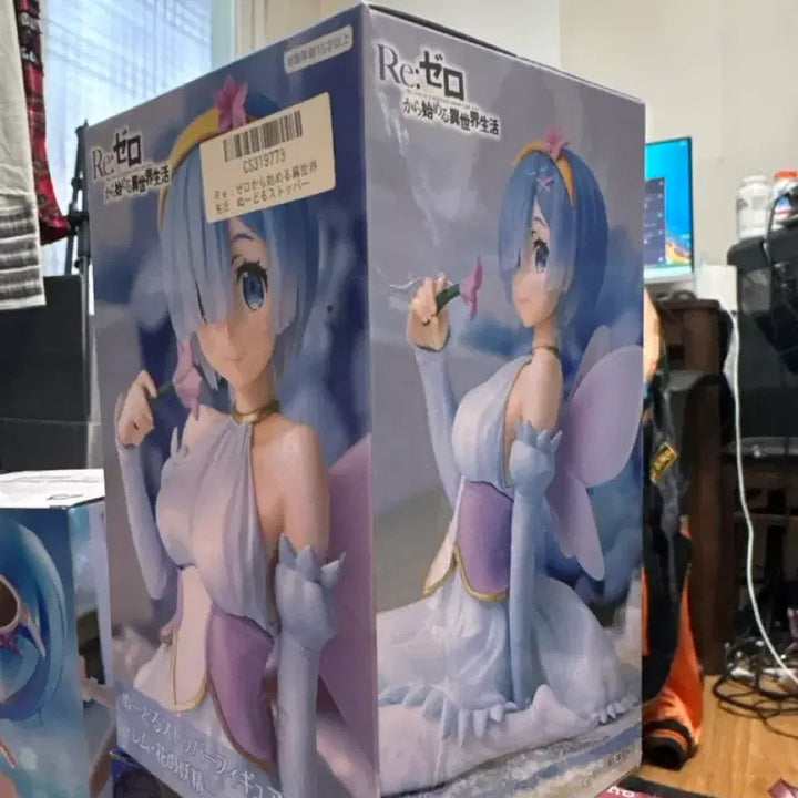 [BUNJANG] Re:Zero Starting Life in Another World Rem Noodle Stopper Figure (Flower Fairy Illustration) / Re:제로부터 시작하는 이세계 생활 렘 피규어