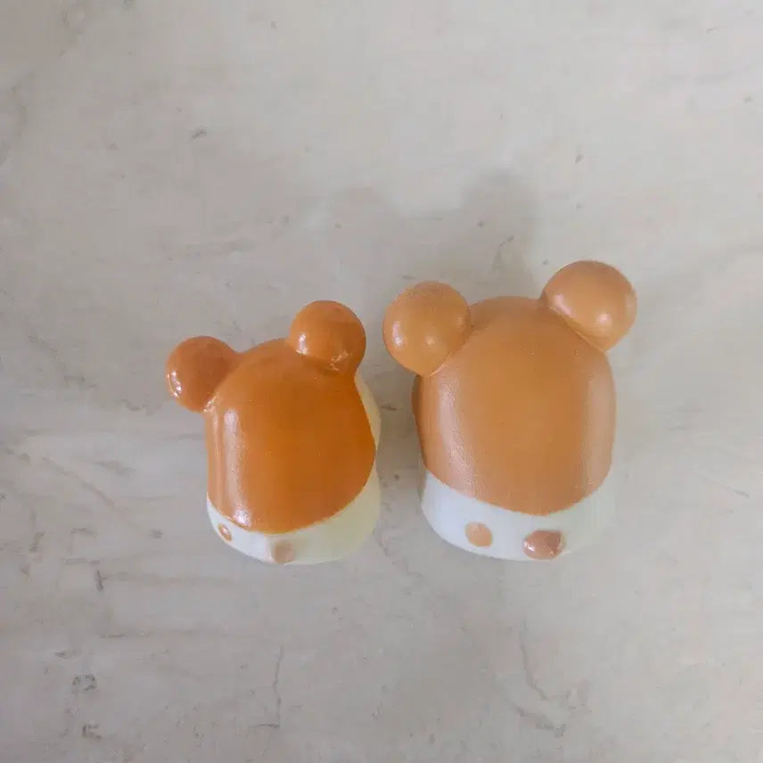 [BUNJANG] Hamtaro Finger Puppet Set (Tuckered Out &amp; Wink) with Hamtaro Eraser Set Bonus / 고전 햄토리 손가락인형 세트 갸우뚱 윙크 (햄토리 지우개세트 덤증정)