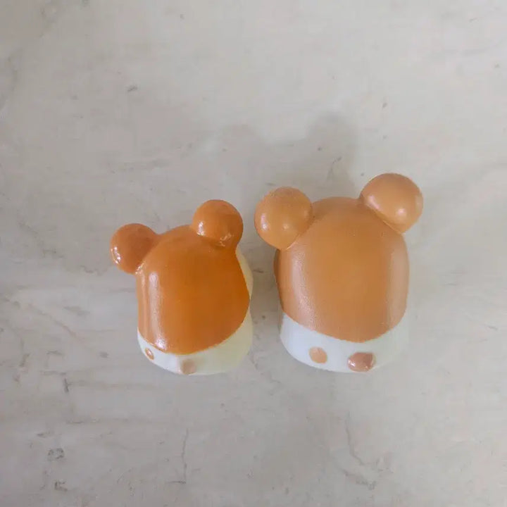 [BUNJANG] Hamtaro Finger Puppet Set (Tuckered Out &amp; Wink) with Hamtaro Eraser Set Bonus / 고전 햄토리 손가락인형 세트 갸우뚱 윙크 (햄토리 지우개세트 덤증정)