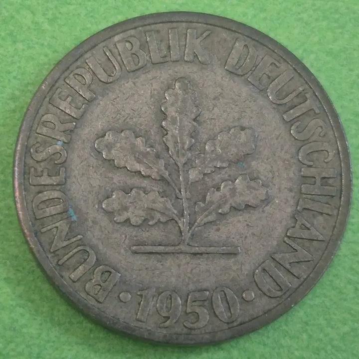 [BUNJANG] 1950 Germany 10 Pfennig Coin / 1950 독일 10페니히 동전 M3607