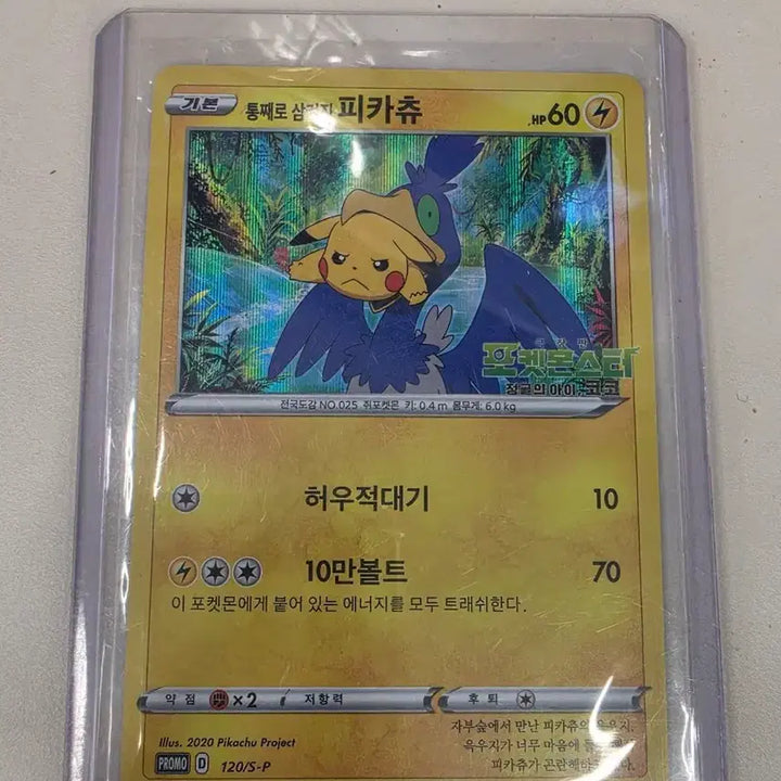 [BUNJANG] Pokemon Card Swallowed Pikachu Promo 120/S-P / 포켓몬카드 통째로삼켜진피카츄 프로모 120/S-P