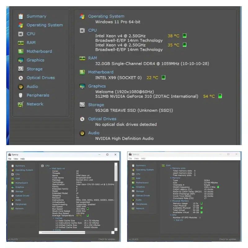 [BUNJANG] Intel Xeon v4 32-Core 64-Thread Server Computer / PI노드컴퓨터(32코어64쓰레드)