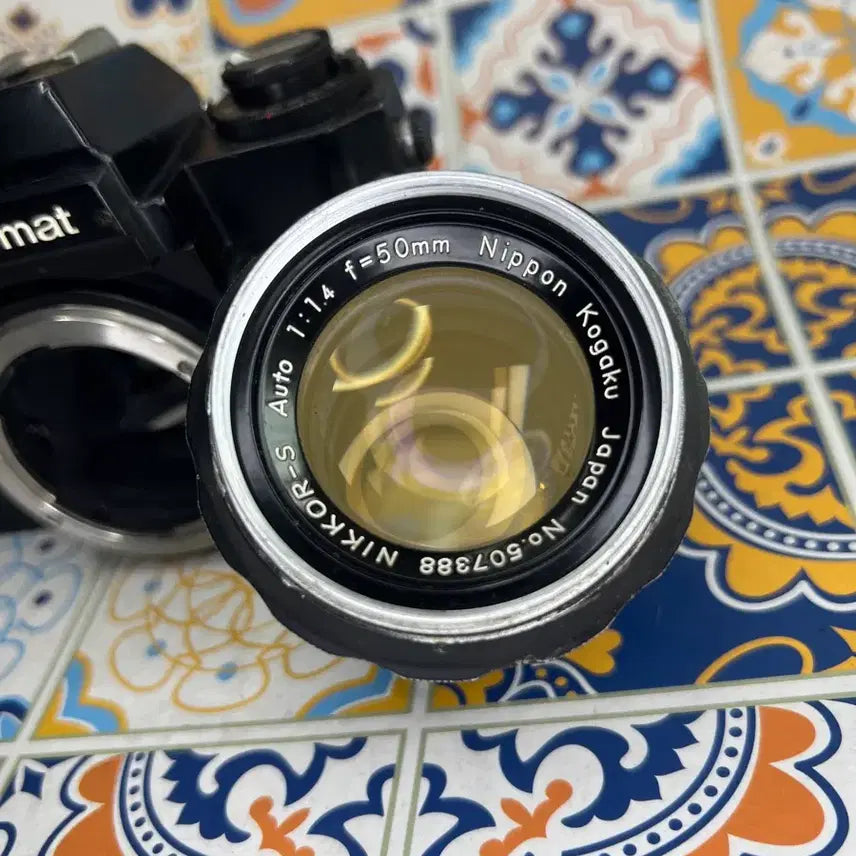 [BUNJANG] Nikon Nikkor-S Auto 50mm F1.4 "Sunflower" Lens with Nikomat EL Body (Service) / 바디서비스 니콘 Nikkor-S Auto 50mm F1.4