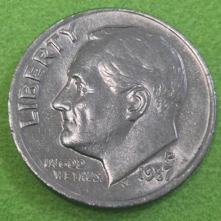 [BUNJANG] 1987 United States Dime Coin / 1987 미국 1다임 동전 M3625