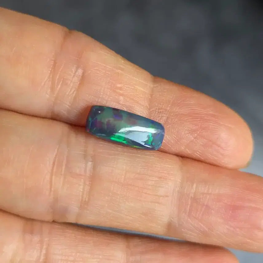 [BUNJANG] Natural Ethiopian Opal Loose Gemstones Set (Oval/Marquise &amp; Round Cabochon) / [천연석] 유색 효과 영롱한 천연 에티오피아 오팔 나석 2종 세트