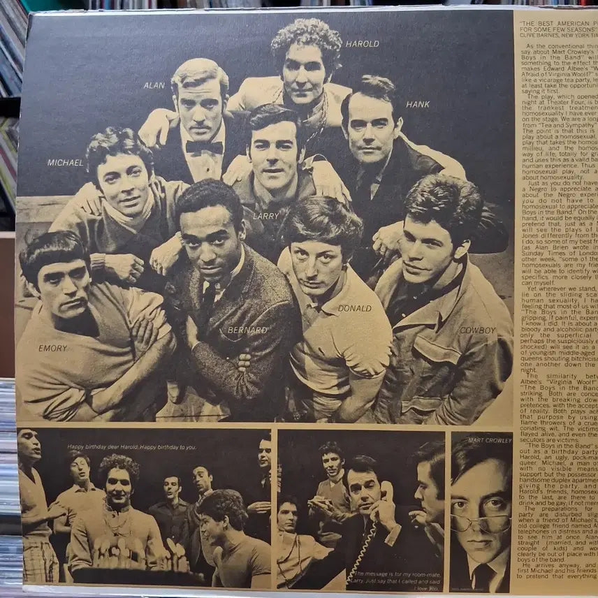 [BUNJANG] Boys in the Band Original Broadway Cast Double LP / boys in the Band 오리지널 브로드웨이 캐스트 LP