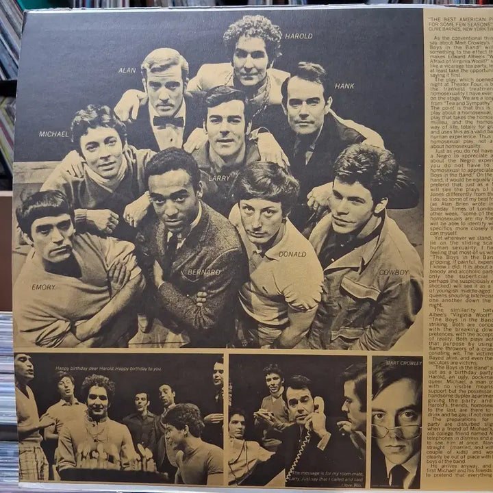 [BUNJANG] Boys in the Band Original Broadway Cast Double LP / boys in the Band 오리지널 브로드웨이 캐스트 LP