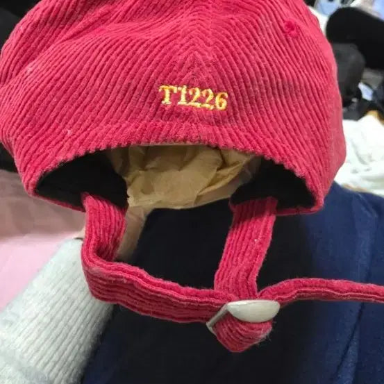 [BUNJANG] TVXQ! Morning Sun Corduroy Ball Cap Red / 동방신기 모닝선 코듀로이 볼캡 레드