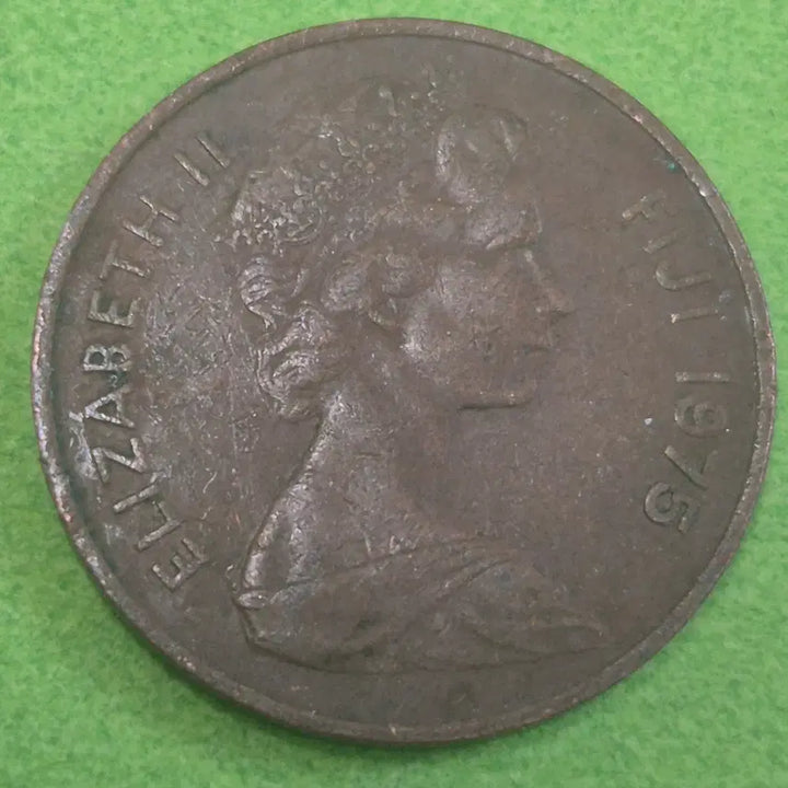 [BUNJANG] 1975 Fiji 2 Cents Coin / [희귀] 1975 피지 2센트 동전 M3640