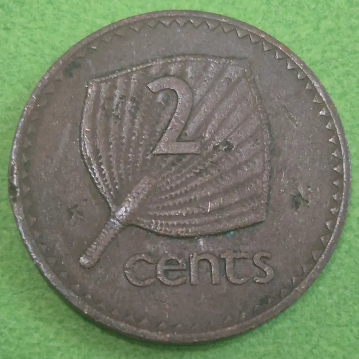 [BUNJANG] 1975 Fiji 2 Cents Coin / [희귀] 1975 피지 2센트 동전 M3640
