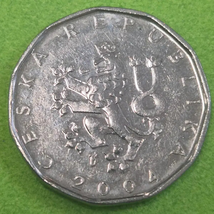 [BUNJANG] 2004 Czech 2 Koruna Coin M3644 / 2004 체코 2코루나 동전 M3644