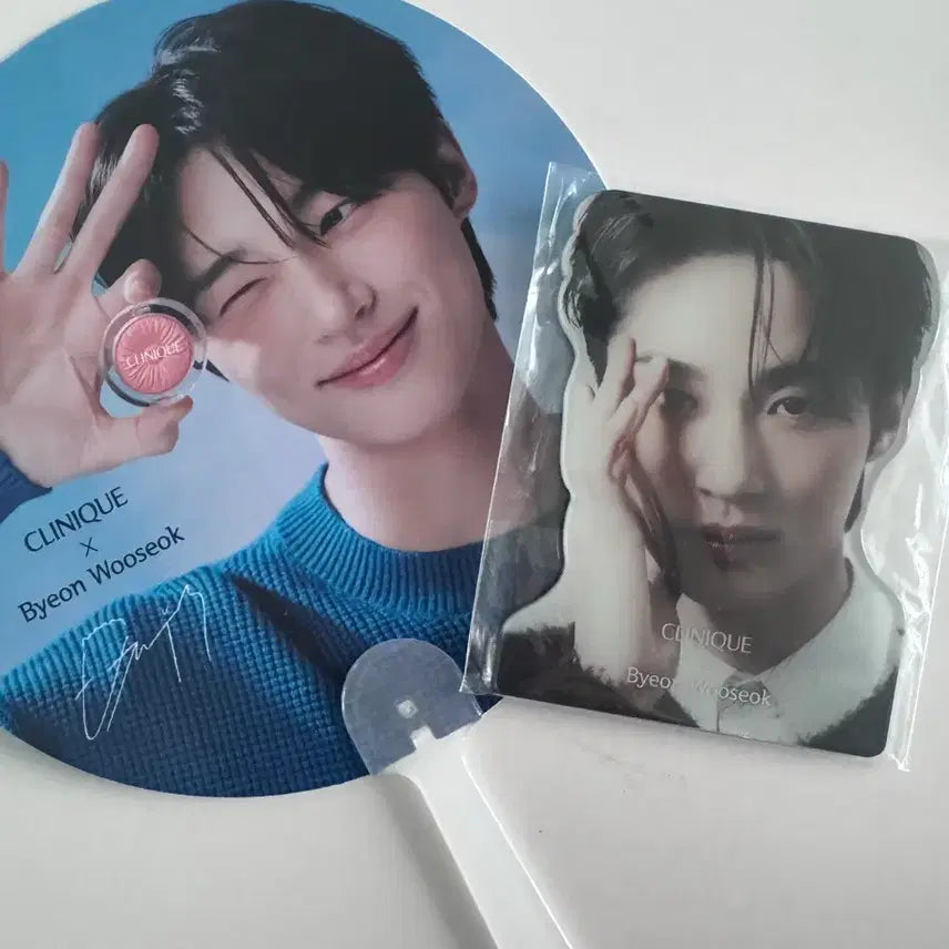 [BUNJANG] Byun Woo-seok Clinique Goods Set Mousepad Mirror Fan / 변우석 크리니크 굿즈