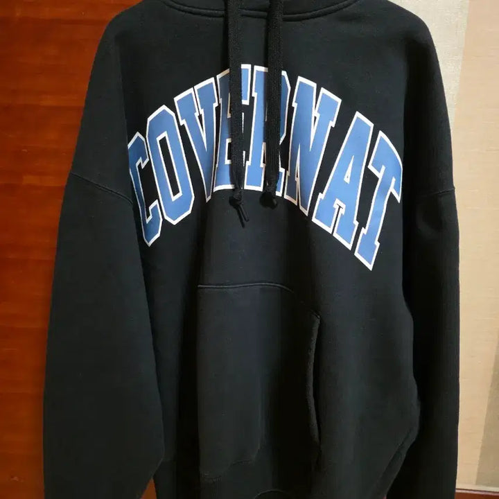 [BUNJANG] Covernat Logo Black Hoodie M / 커버낫 로고 블랙 후드티 M 팝니다.